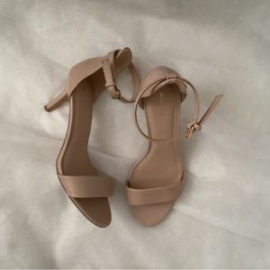 Aldo Ankle Strap Open Toe Heels, Size 7.5